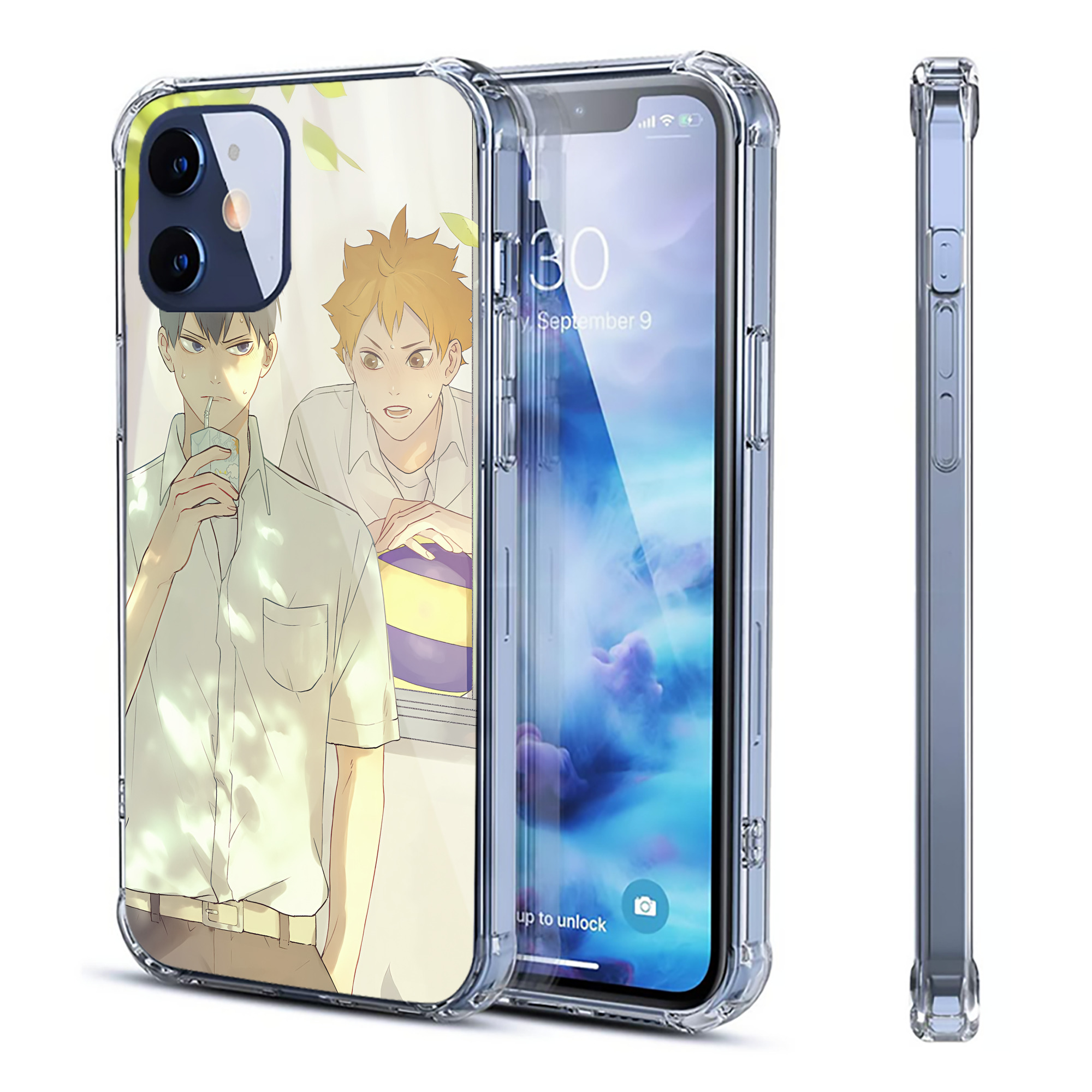（画像用） ハイキュー!! Haikyu!! 【iPhone 12シリーズ対応】透明スマホケース（クリアソフトケース）